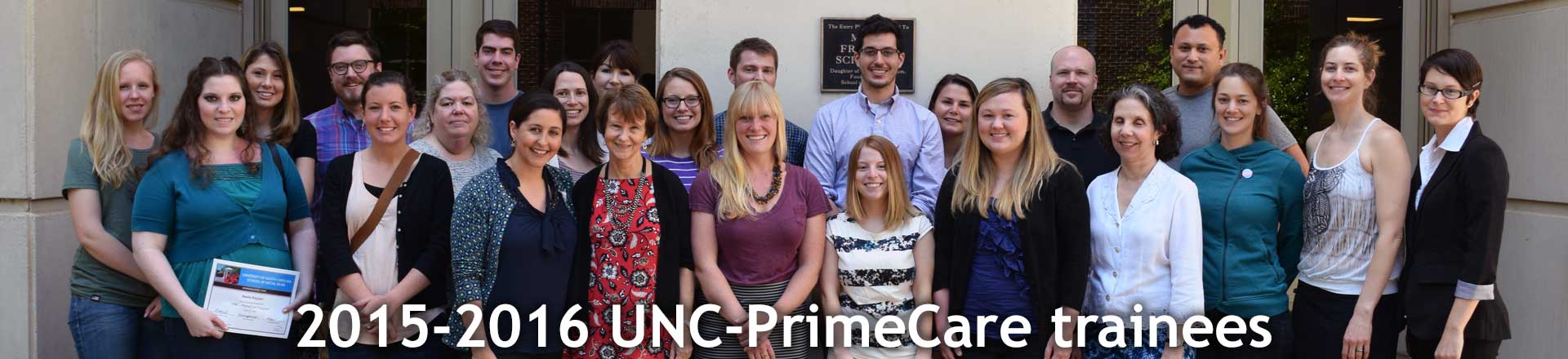 2015-2016 UNC-PrimeCare trainees